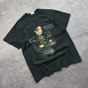 Vintage Michael Jackson Dangerous Tour T Shirt Tour Extra Large Uk L Vintage 90s Style Unisex Tee, Retro Music Fan Gifts