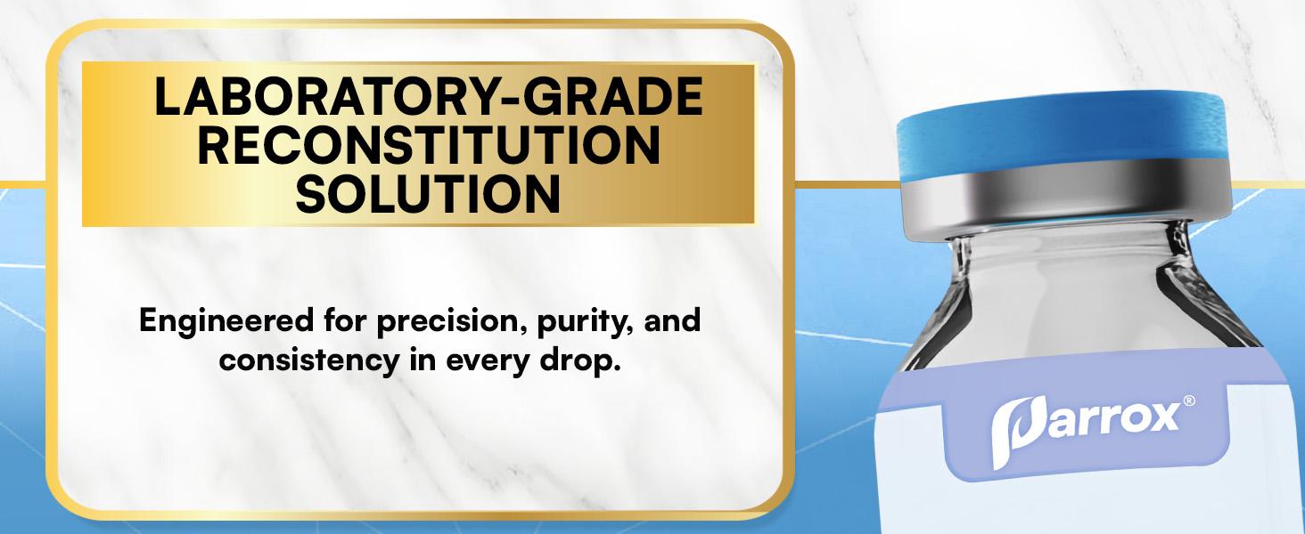 Parrox Reconstitution Solution (30mL) - Premium Glass Vials with Flip-Off Caps, Triple Sealed - [For research purposes only]