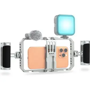 Universal  Phone Stabilizer Cage Smartphone Video Rig with Dual Handles for  17 Promax1615 Mini Pro Max 8 Plus for  for  Mate,for Vlogging/Video