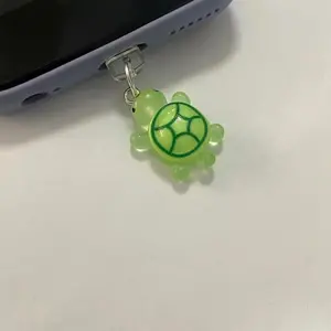 Cute Turtle Design Durable Mobile Phone Charm, Dust Plug, Universal Phone Charging Port Decoration Accessories for Smartphone, Cellphone, iPhone & Android Device