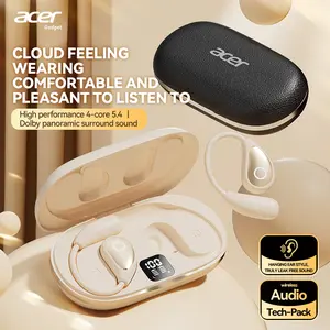 Acer OHR515 Wireless Earbuds,Open-ear Design Wireless Earphone, LongBattery Life Earbuds for Sports, Touch ControlEarbuds,Audio Headset Electronic ear headphone Digital Bluetooth openearearbuds Loudspeaker Black wireless headphones wired earphones