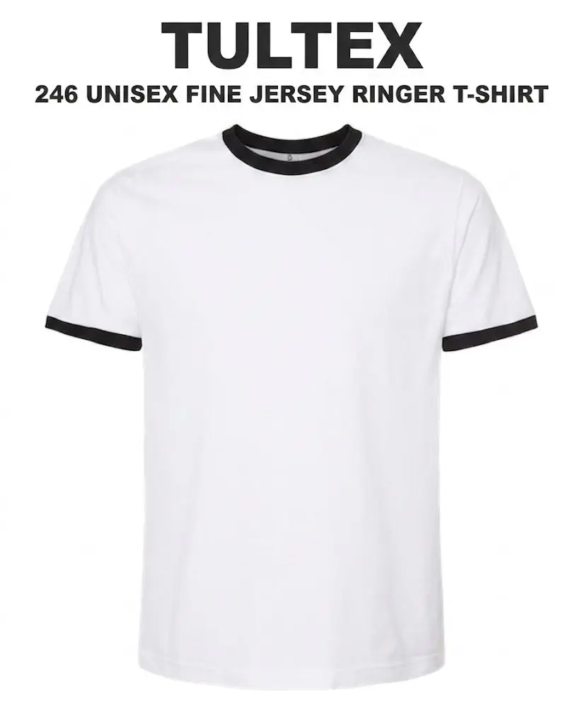 Tultex  Unisex Fine Jersey Ringer T-Shirt -246 16x21