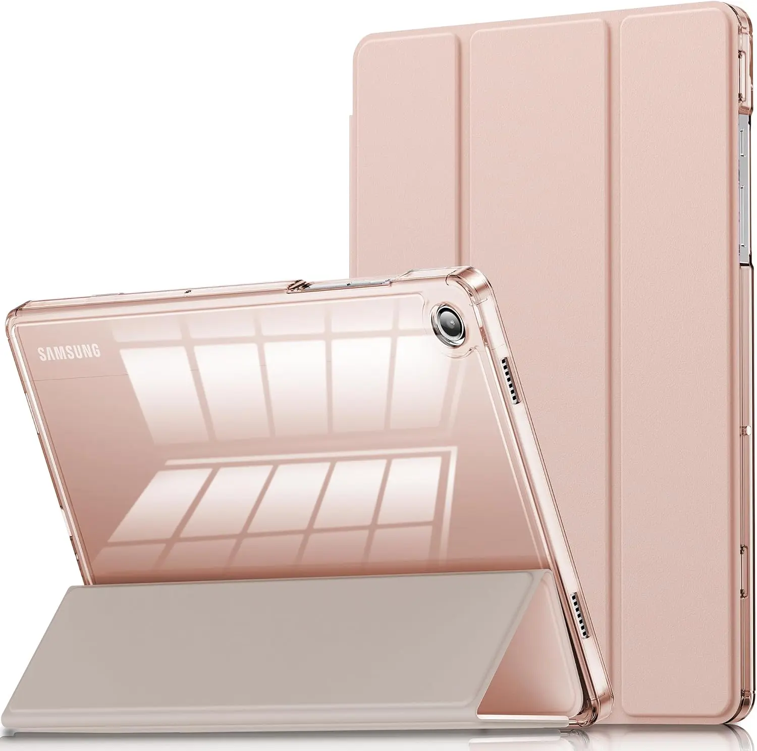 INFILAND Compatible with Galaxy Tab A9 Plus 5G Case, Slim Stand Crystal Clear Protective Smart Cover for Samsung Galaxy Tablet A9 Plus 11 Inch 2023 Model (SM-X210/X216/X218) Auto Wake/Sleep | Compatible Models: Galaxy A9 Plus / Galaxy A11 Plus