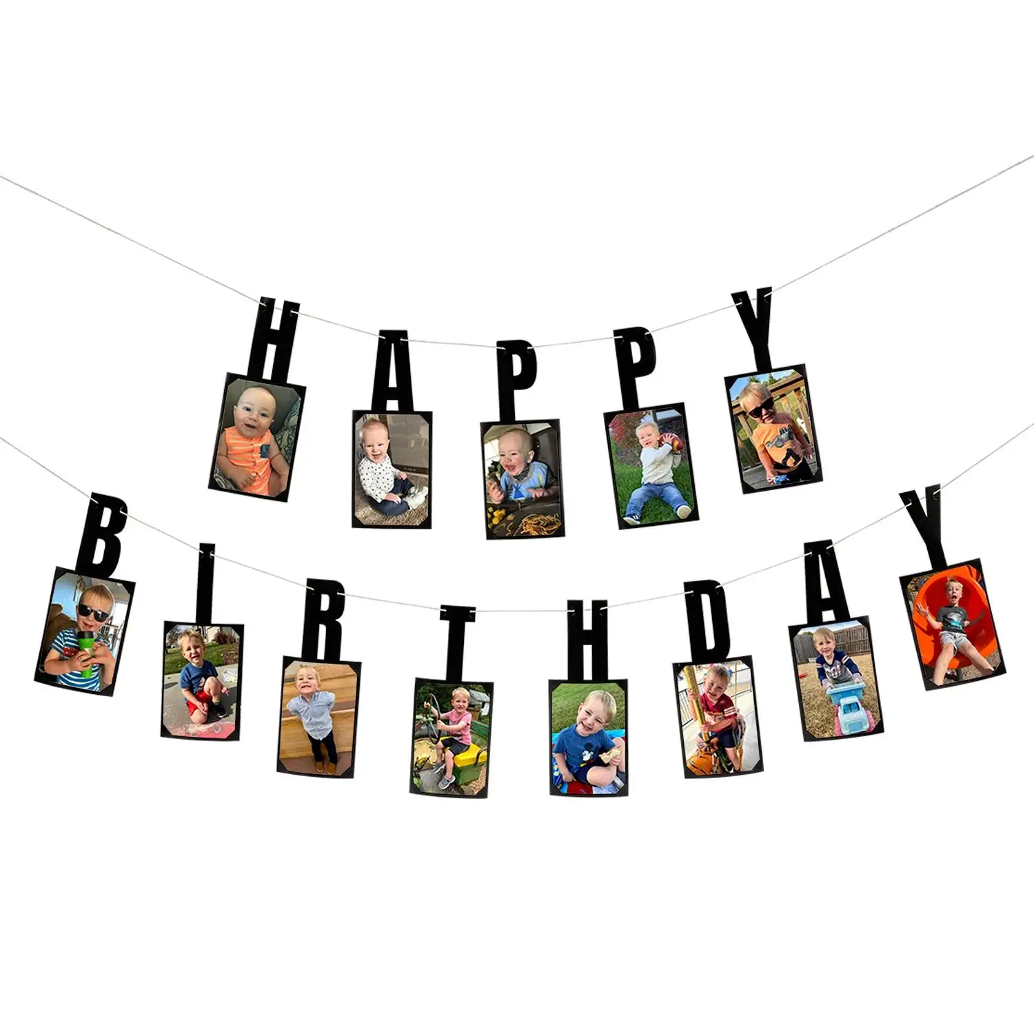 Happy Birthday Picture Garland - 2 Pc.
