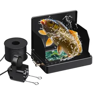 Portable Underwater Fishing Camera & Fish Finder – 1080P Waterproof Night Vision,4.3 Inch Screen, Compatible with Fish Tank/Aquarium, Perfect for Sea/River Fishing, Outdoor Gifts for Men, Dad, Fall & Holiday(Black)