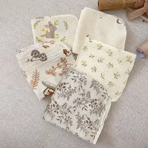 1pc Baby Multi-Functional Cotton Gauze Handkerchief, Breathable Absorbent Gentle Infant Face Towel, Wash Face/sweat/spit Up Cloth, Unisex