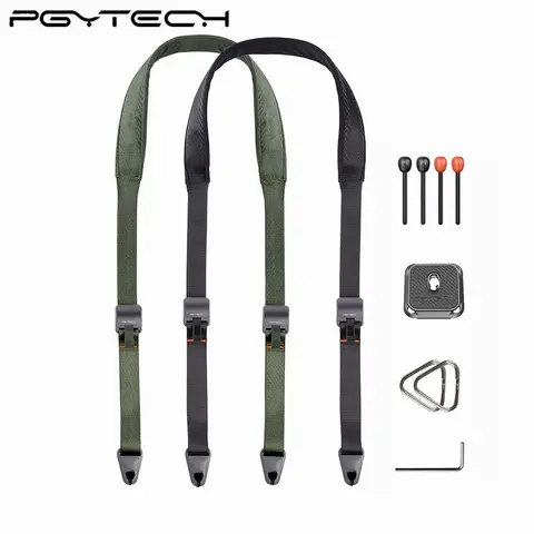 PGYTECH Arca-Type QR Plate Neck & Shoulder Strap for Photographers - Quick Release, Quick Bead, Adjustable Length, 1-Handed Operation, 90kg Load Capacity, Durable Polyester-EPDM-Fiber-Reinforced Nylon, Compatible with DSLR/SLR (Camera Accessories), Dslr C