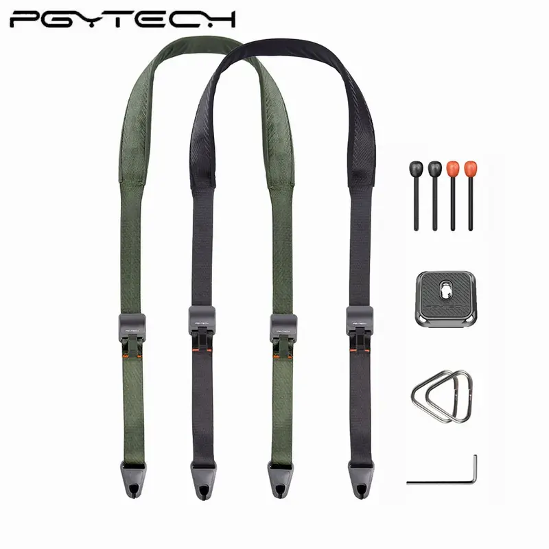 PGYTECH Arca-Type QR Plate Neck & Shoulder Strap for Photographers - Quick Release, Quick Bead, Adjustable Length, 1-Handed Operation, 90kg Load Capacity, Durable Polyester-EPDM-Fiber-Reinforced Nylon, Compatible with DSLR/SLR (Camera Accessories), Dslr C