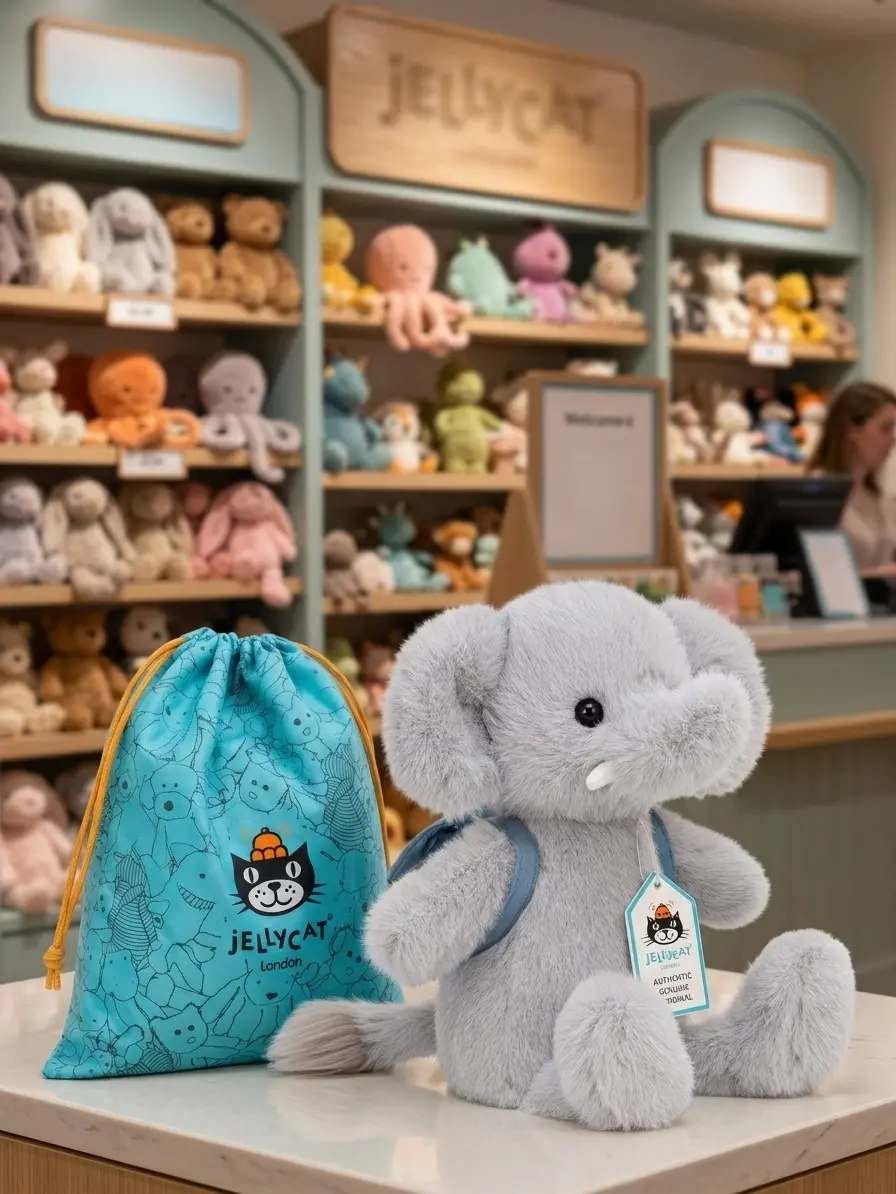 Jellycat Backpack Elephant Plush Toy | Genuine Original | USA Ready to Ship | Free Official Jellycat Bag While Supplies Last