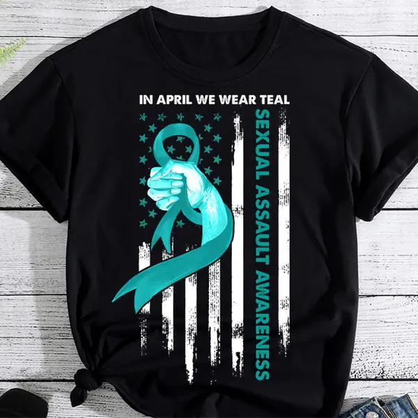 Womens Sexual Assault Awareness Apparel Women Harassment Support T-Shirt PN
