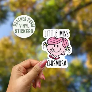 Little Miss Chismosa Glitter Sticker