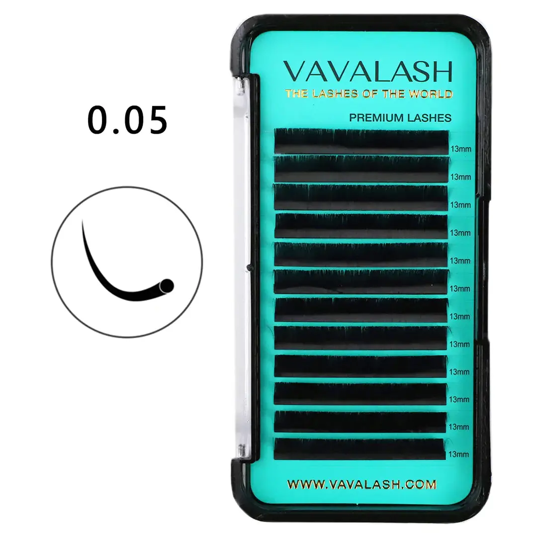 Vavalash 0.05 Premium Korean Individual Eyelash Extensions - CC Curl, DD Curl Cosmetic False Lashes for Beauty Enthusiasts, Eyelashes Extensions