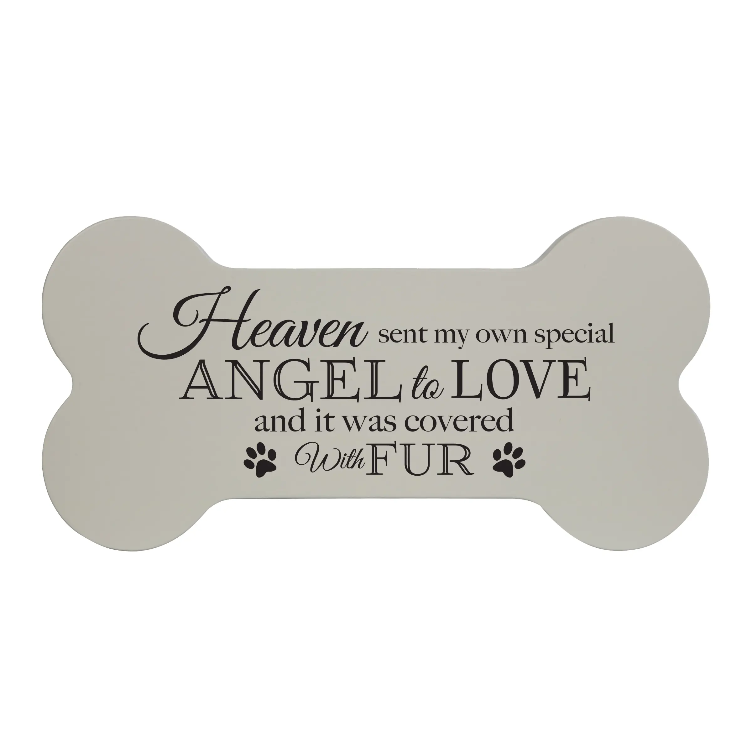 Dog Bone Memorial Urn Pet Memorial Gift Pet Cremation Urn Cat Dog Memorial Sympathy Gift for Loss of Pet | Heaven Sent My Own Angel to Love