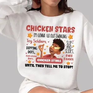 Chicken Stars Meme Shirt, Meme Cute Cartoon Movie Funny Quote, Meme Sweatshirt Hoodie