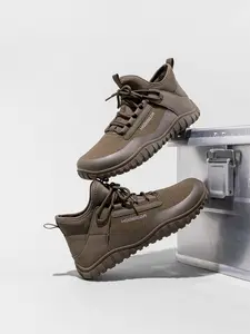 Hobibear Wide Head High Top Fashion Couple Casual Shoes, Lightweight Non-Slip Durable Outdoor Hiking Boots, Stylish Unisex Footwear