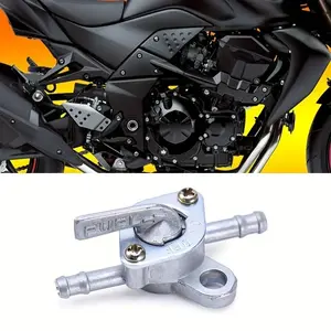 1pc 6mm Motorcycle Scooter Gasoline Faucet, Gasoline Valve Fuel Tank Switch, Mini Auto Key Ring, on off Accessories