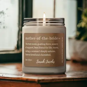 Mother of the Bride Gift, Mother Of The Bride Candle, Gift for Mother of the Bride, Gift for Mom, Mom Candle, Bride Mother Candle, MOB Gift\