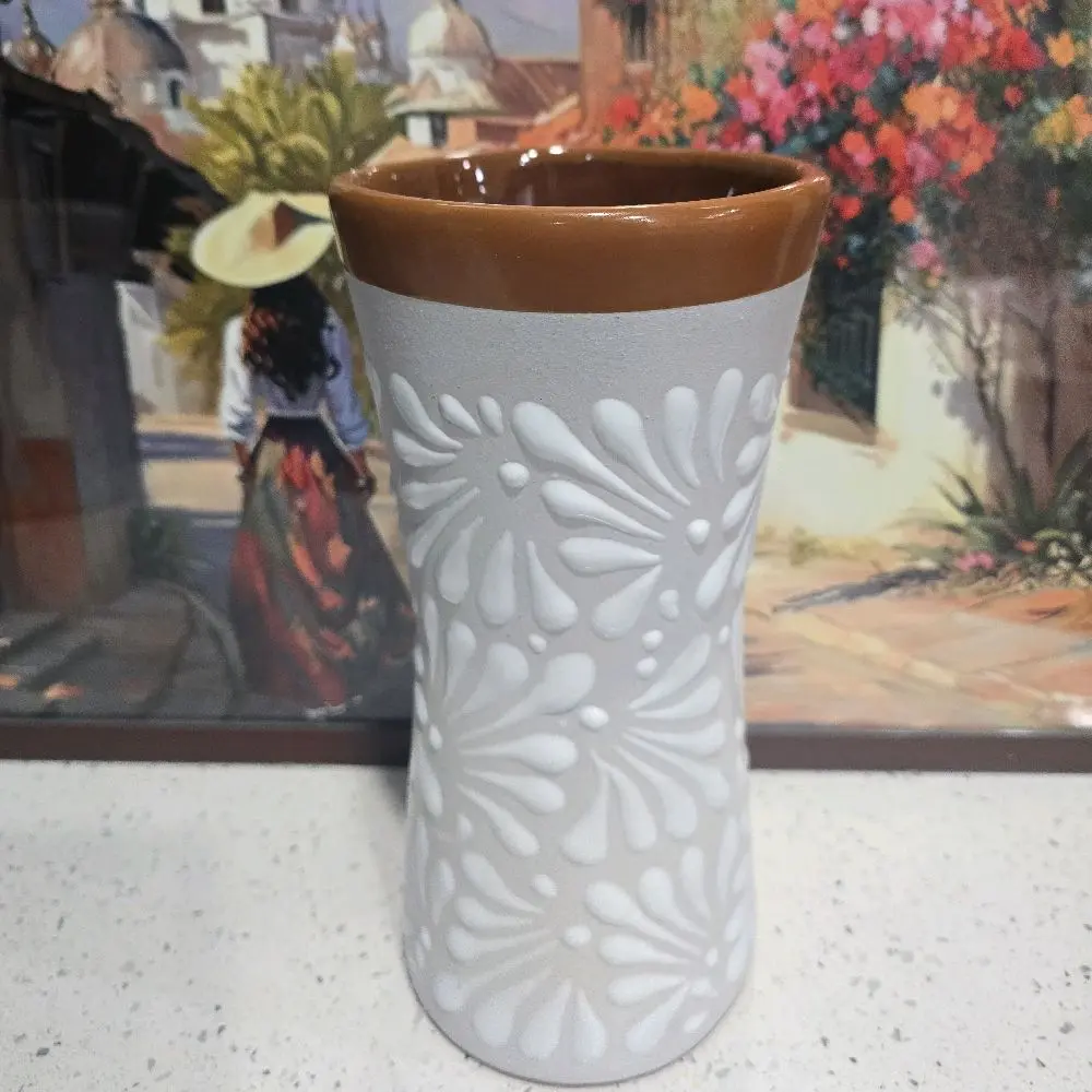 9 in Talavera Vase