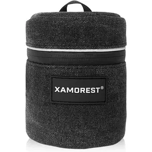 Camera Lens Case Lens Canvas Bag Compatible with Canon EF 24mm f 2.8/EF 50mm F 1.8¢ò, Nikon 35mm f1.8G/50mm f 1.8D/50mm f 1.4 and other Camera Lens Below 3.15" x 3.15"(D x L) Default