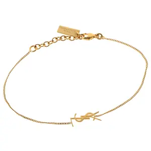 Pre-owned Saint Laurent Cassandra Bracelet Metal Gold by Rebag