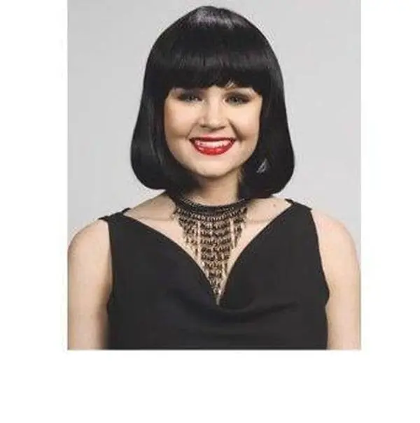 212 MAIN Unisex Synthetic Blunt Cut Costume Wig - 1 Size, Multiple Styles, Fashion Accessory for Themed Events, Blunt Cut Wig