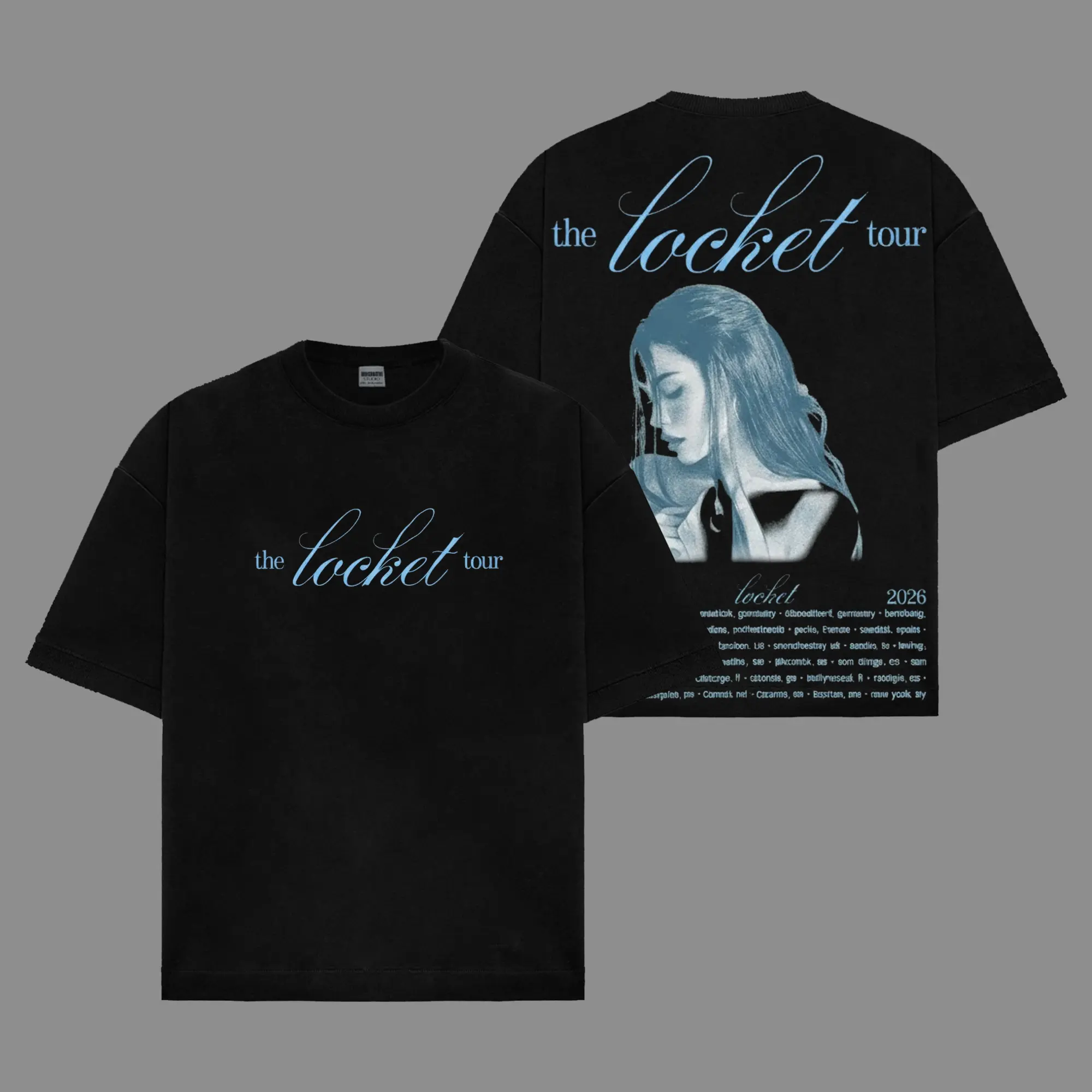 Madison Beer The Locket Tour Locket Album Women's Oversized Cotton ...
