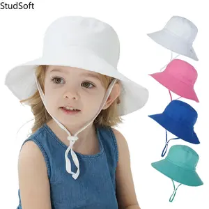 Children's hats, 2026 Spring/Summer European and American style, sun hats, boys' and girls' breathable bucket hats, beach hats.