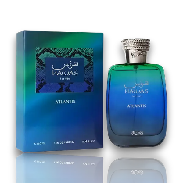 Rasasi | Hawas | Atlantis | Men's Fragrance | 100 ML 3.4 OZ | Eau De Parfum | Lemon - Apple & Bergamot Rasasi | Hawas | Atlantis | Men's Fragrance | 100 ML 3.4 OZ | Eau De Parfum | Lemon - Apple & Bergamot