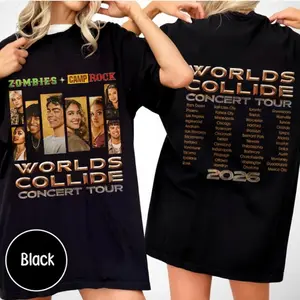 Descendants Zombies Worlds Collide Concert Tour Shirt, Music Festival 2026 Shirt