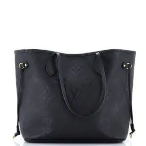 Pre-owned Louis Vuitton Leather Tote Bags REBAG Neverfull NM Tote Monogram Empreinte Giant MM by Rebag