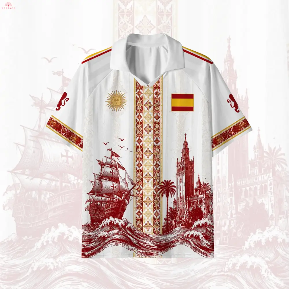 Personalized Spain Heritage Collared Football Jersey for Men & Women – Lightweight Athletic Soccer Shirt, Vintage Spanish Culture Fan Apparel, Custom Sports Gift for Birthdays, Christmas & Game Day