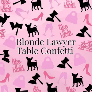 Blonde Lawyer Table Confetti