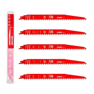 5 Pack 12 Inch 3 Tpi Carbide Reciprocating   for   and Tree Trimming, Pruning Sawzall  with Carbide Tipped  for  Life and   Speed