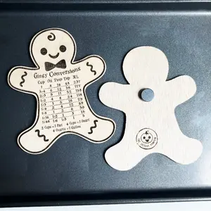 Gingy Conversion Chart, Wood Magnet
