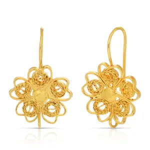 Folklorico Dance Filigree Earring Hooks, Pair