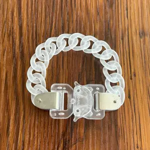 Alyx Buckle Bracelet Clear Fashion Streetwear Y2K Accessory for Trendy Outfits