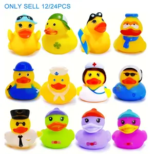 Colorful Duck Floating Water Toy, Creative Classroom Reward, Prizes, Shower Pool Party Decoration, Random Style, Activities, Entertainment, Perfect for Bathing and Swimming Pool Play