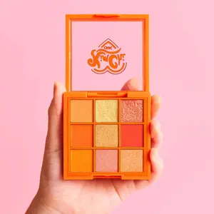 KimChi Chic Beauty Citrus Queen Eyeshadow Palette - 9 Shimmery, Glittery, and Matte Orange Colors, Cosmetic Makeup Compact, Easy to Blend KimChi Chic Beauty Citrus Queen Eyeshadow Palette - 9 Shimmery, Glittery, and Matte Orange Colors, Cosmetic Makeup Compact, Easy to Blend