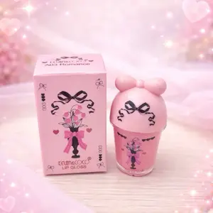 Kelim&Coco Lip Gloss Moisturizing and Hydrating - Pink Box with Bow Design, Perfect for Daily Use