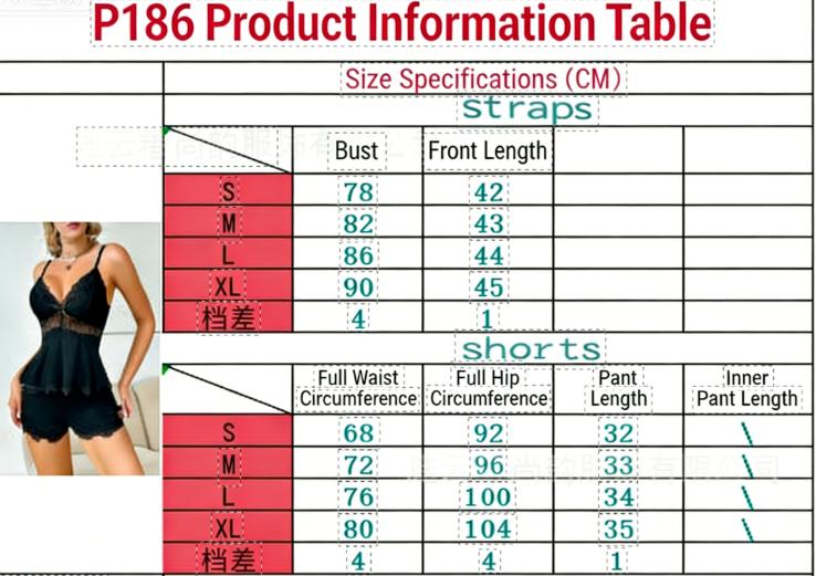 Elegant Black Lace Camisole Pajama Set for Women, Soft Modal Fabric Two-Piece Loungewear with Floral Detail, Adjustable Drawstring Shorts, V-Neck Cami Top & Lace Trim, Comfortable Sleepwear & Home Wear for Daily & Relaxing Moments