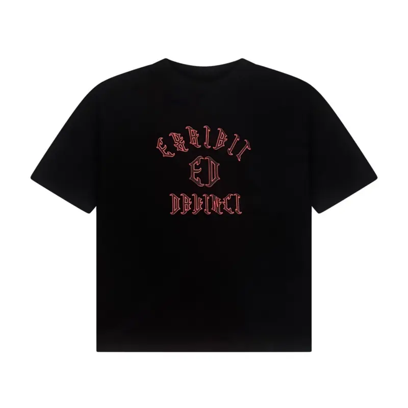 Omega Tee Casual Black Short Sleeve T-Shirt with Graphic Design - Menswear