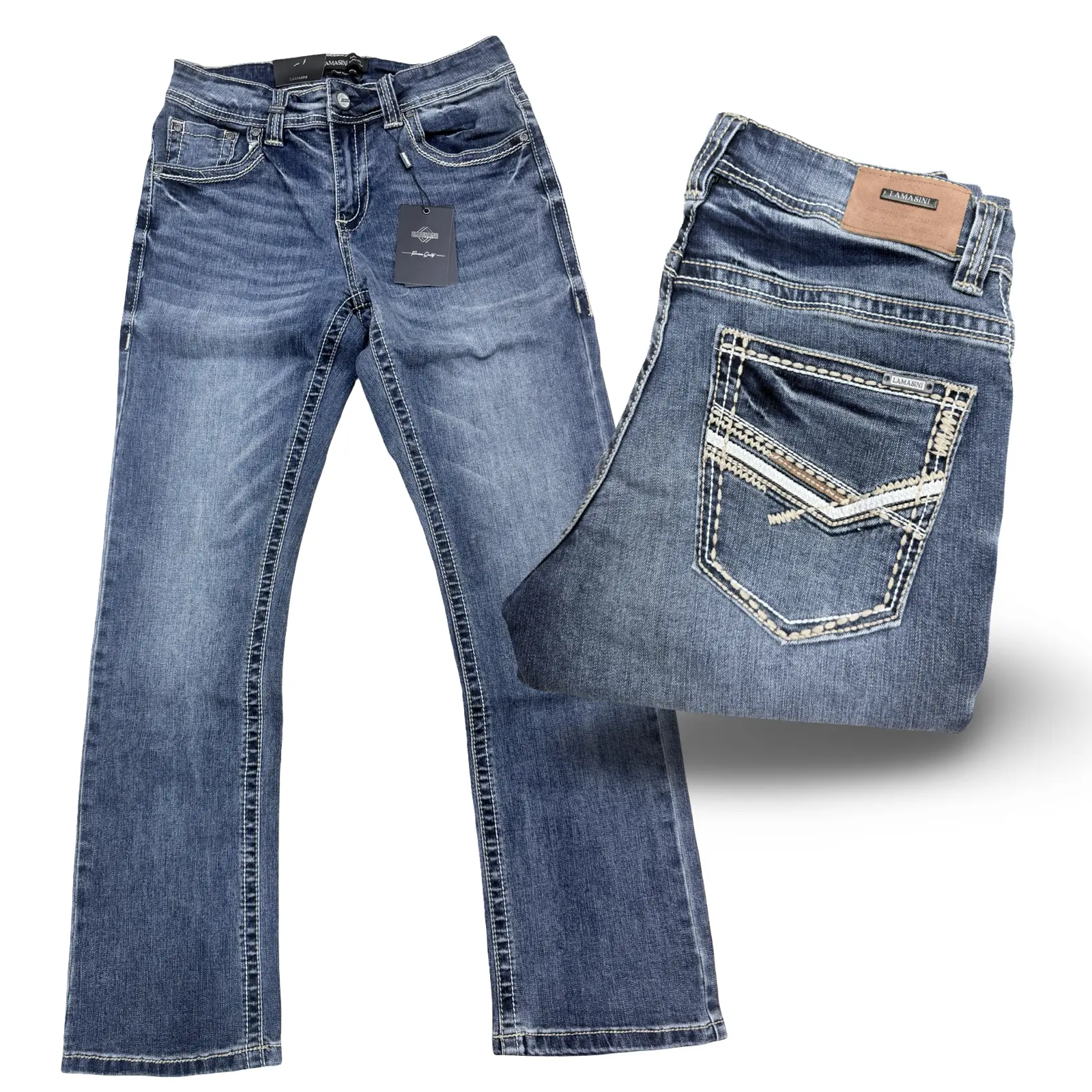 Cowboy Jeans Boot Cut Denim Blue