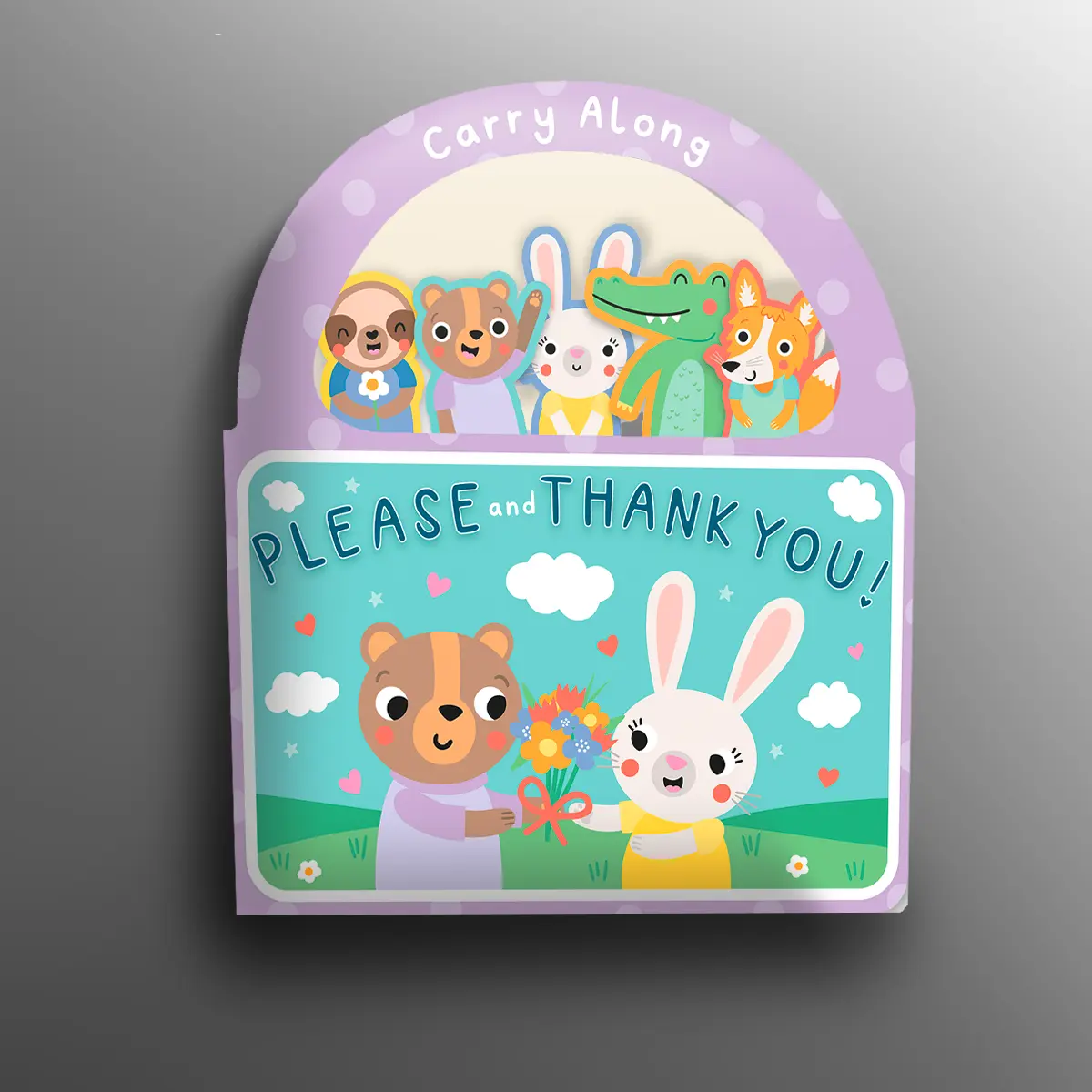 Early Learning Art Board Book - Preschool Learning, Early Reading, Travel Activity Carry-Along Book for Infants Focused on "Please" and "Thank You" Lessons, Preschool Learning Book, Early Reading Book