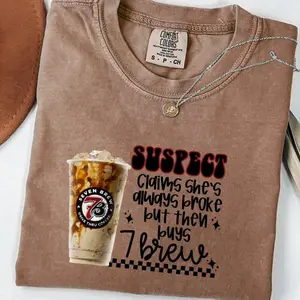 7brew Coffee Shirt, Coffee Lover T-Shirt, Funny Coffee Shirt, Gift Shirt, Cute Coffeeholic Tee