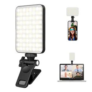 Fill light rechargeable selfie light portable clip light cell phone light clip great for selfies, video conferencing, photography, makeup