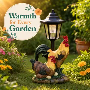 Solar-Powered Luminous Resin Garden Sculpture Ornaments - Home Improvement Garden Decor, Birthday Gift Options