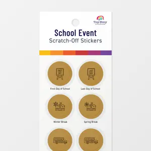 School Event Scratch-Off Stickers