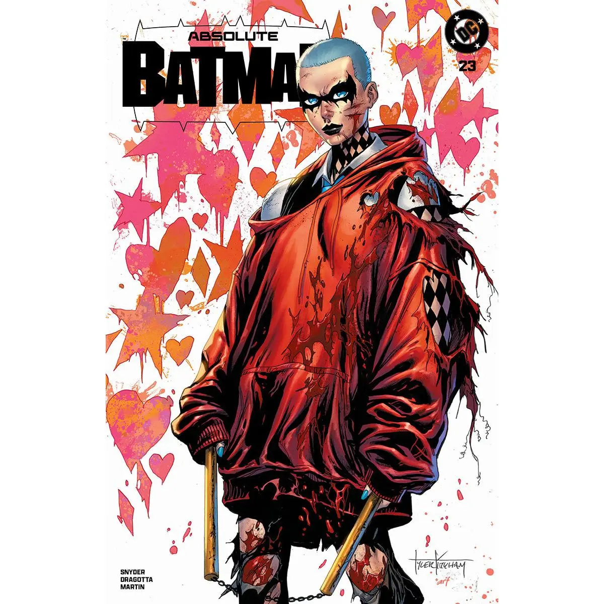 ABSOLUTE BATMAN #23 TYLER KIRKHAM HARLEY QUINN BATTLE DAMAGED EXCLUSIVE VAR (08/12/2026)