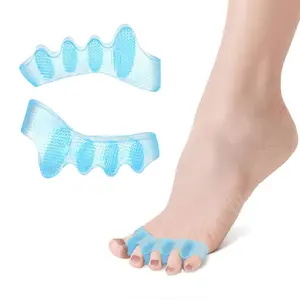 Toe Separators for Women and Men, yoga toes, Silicone Toe Spacers, Correct Toes Spreaders for Feet, Toe Separators for Overlapping Toes, Hammer Toe, Crooked Toes, Athletic (2 Count)