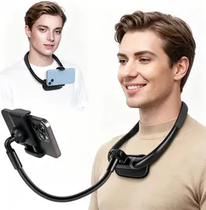 Mobile phone stand, neck-mounted mobile phone stand, 360-degree rotating hands-free flexible gooseneck stand °       Rotatable and adjustable bed phone holder, suitable for phones from 4.7inch to 6.7inch, is a universal multifunctional phone stand tiktoks